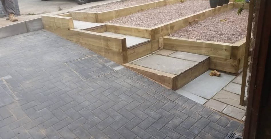 Paving installation work