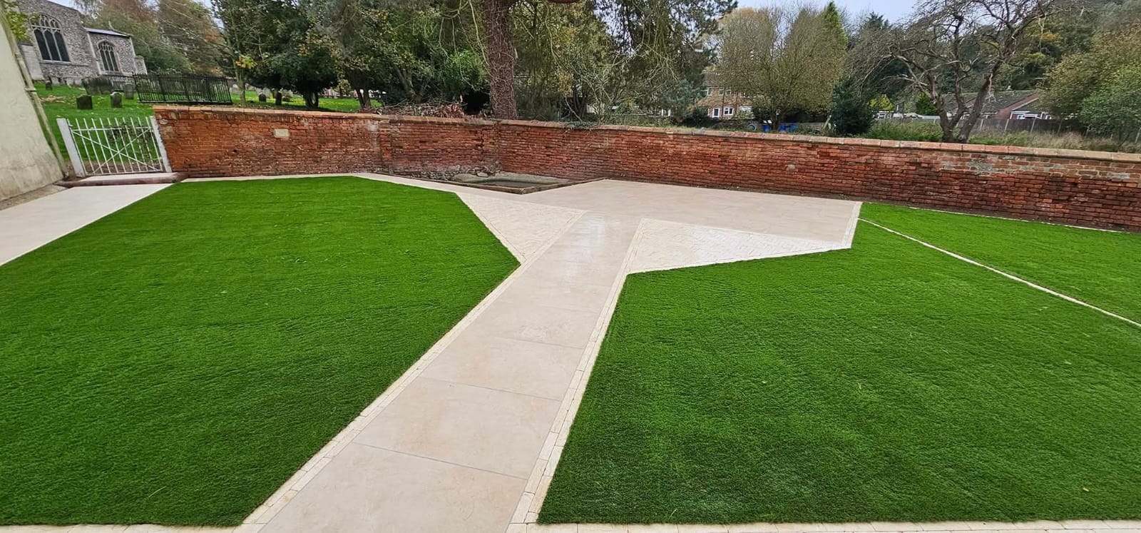 Outdoor landscaping work