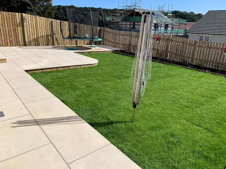 Landscaping and paving work