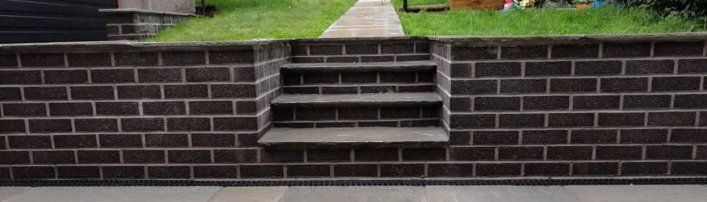 Professional brick wall construction